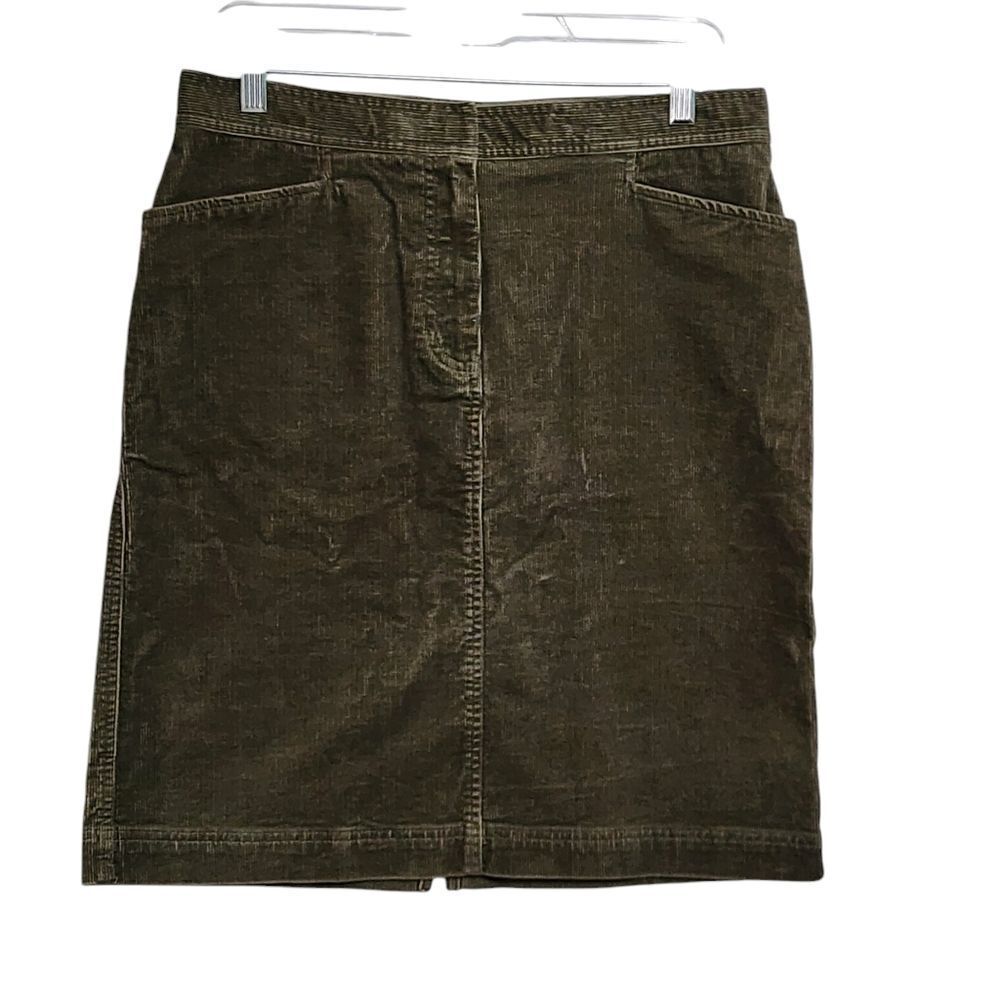 Vintage skirt 8 green corduroy Academia grunge Goblincore 90s Indie